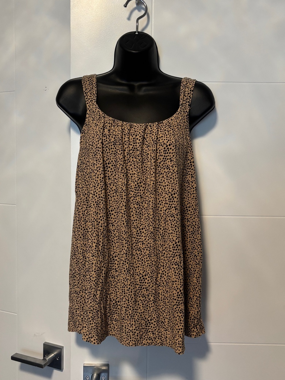 Maurices Tan and Black Printed Tank Top